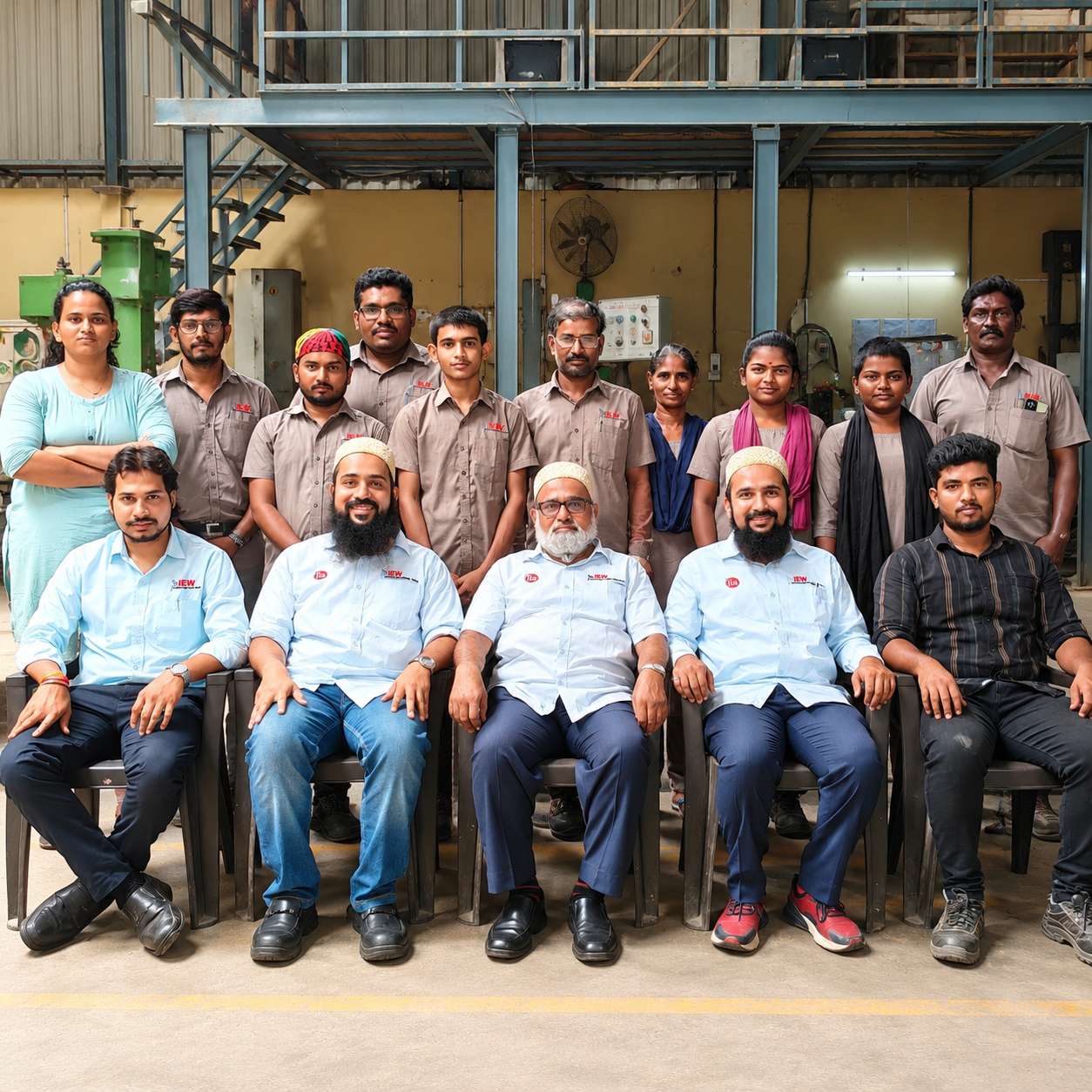 Industrial Workshop Team Portrait
